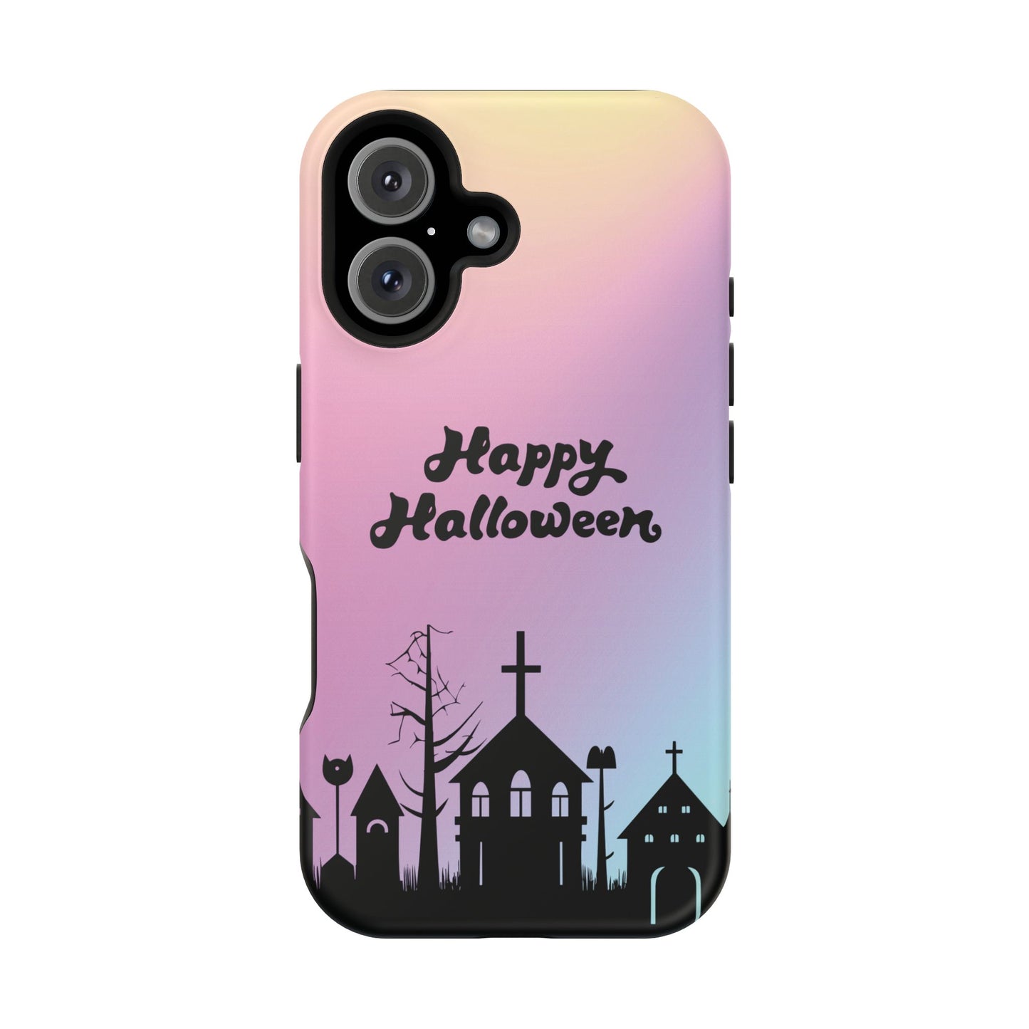 Magnetic Tough Cases, Halloween Gradient Background, Cemetery Halloween Phone Covers, Spooky Magnetic Cases, Ghostly Tough Phone Cases,