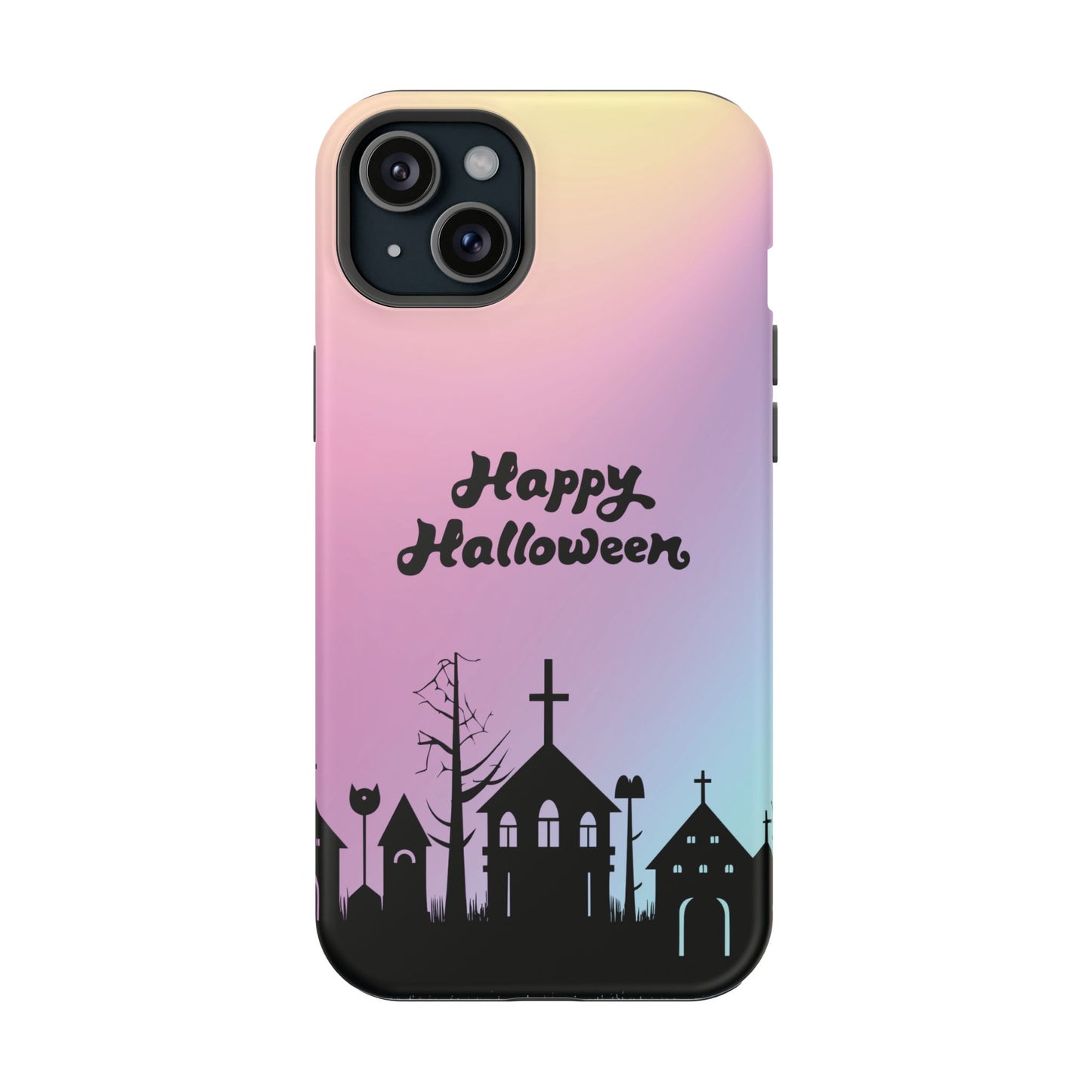Magnetic Tough Cases, Halloween Gradient Background, Cemetery Halloween Phone Covers, Spooky Magnetic Cases, Ghostly Tough Phone Cases,