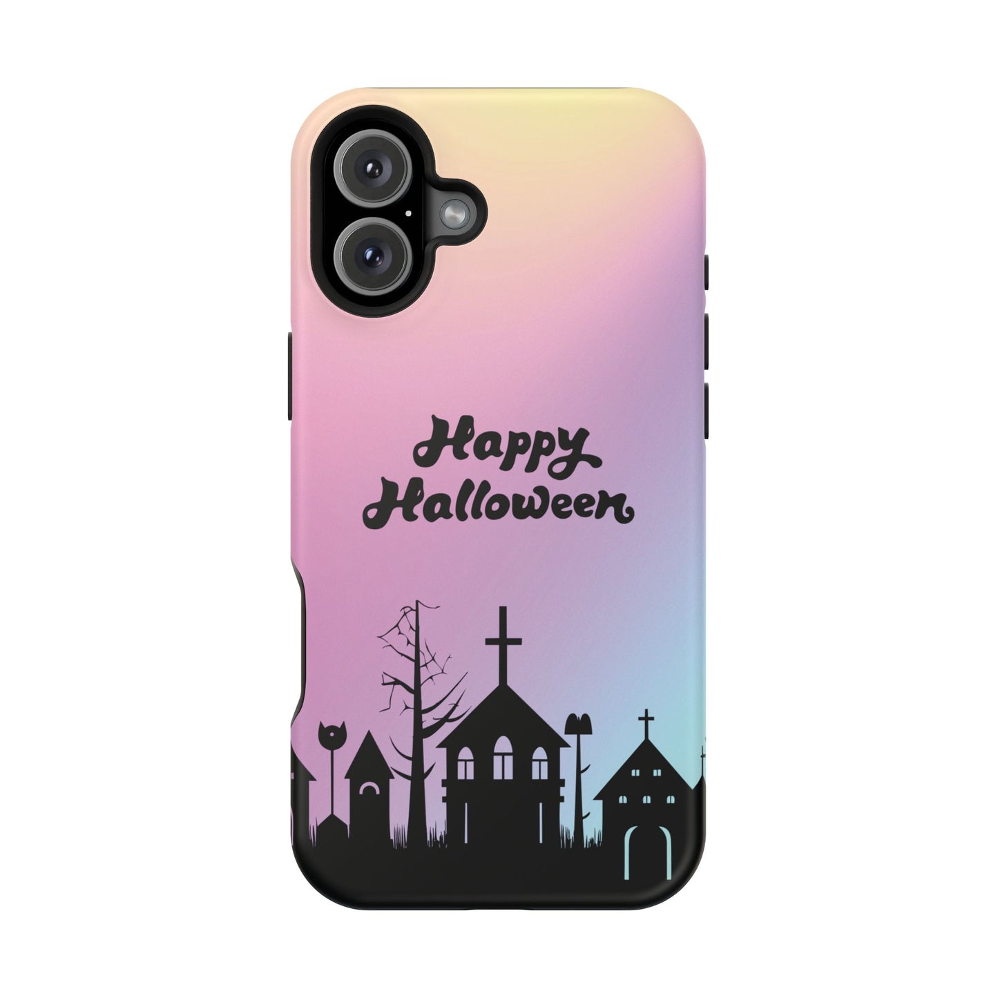Magnetic Tough Cases, Halloween Gradient Background, Cemetery Halloween Phone Covers, Spooky Magnetic Cases, Ghostly Tough Phone Cases,