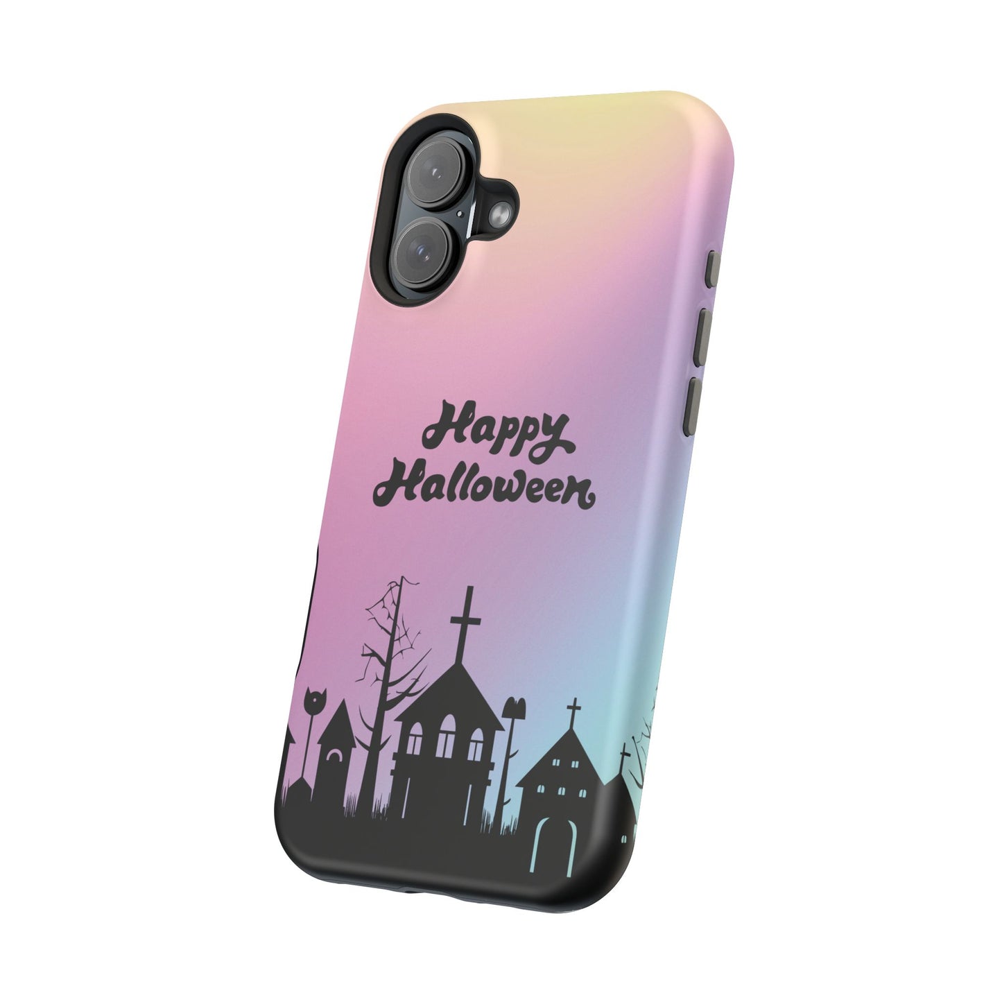Magnetic Tough Cases, Halloween Gradient Background, Cemetery Halloween Phone Covers, Spooky Magnetic Cases, Ghostly Tough Phone Cases,