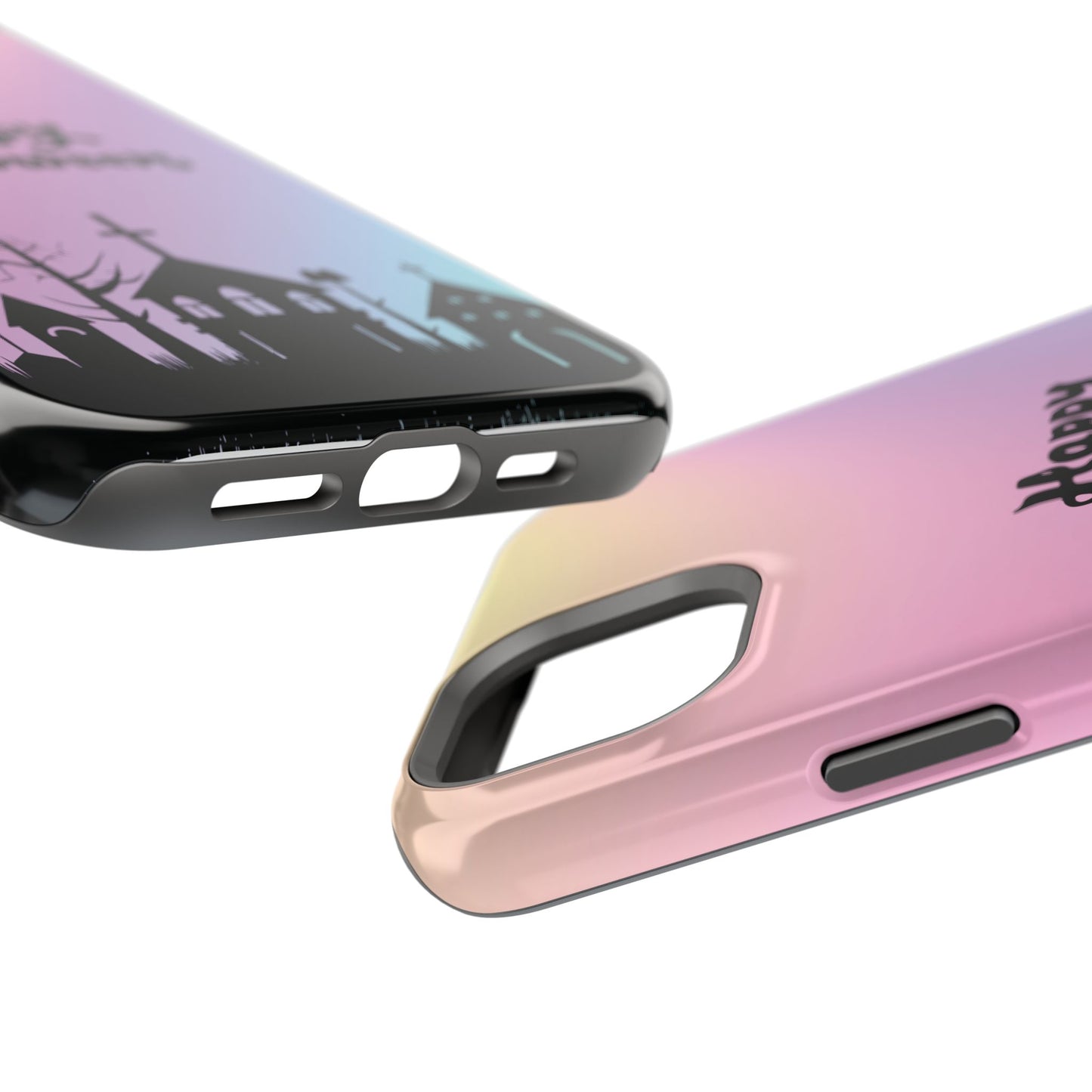 Magnetic Tough Cases, Halloween Gradient Background, Cemetery Halloween Phone Covers, Spooky Magnetic Cases, Ghostly Tough Phone Cases,