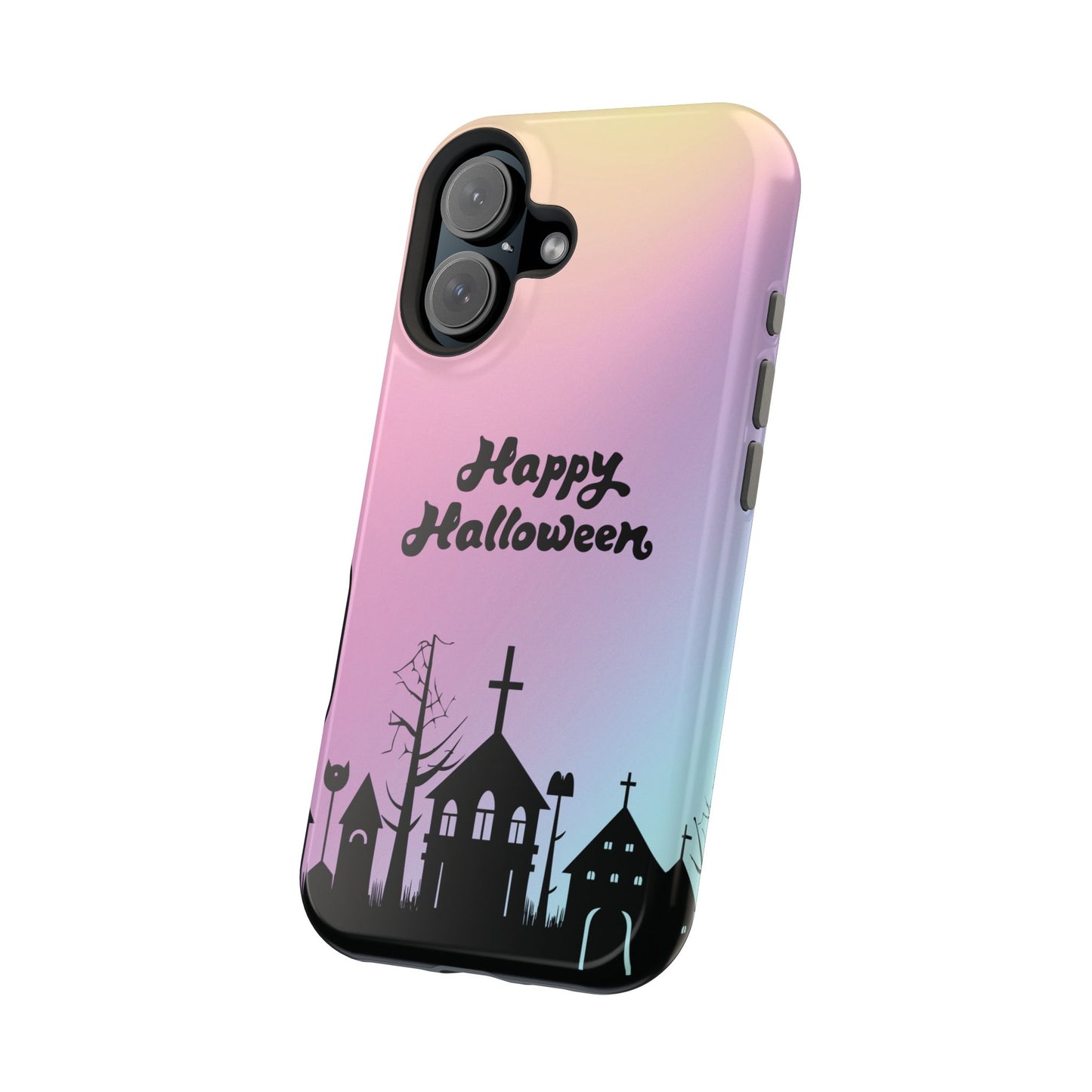 Magnetic Tough Cases, Halloween Gradient Background, Cemetery Halloween Phone Covers, Spooky Magnetic Cases, Ghostly Tough Phone Cases,