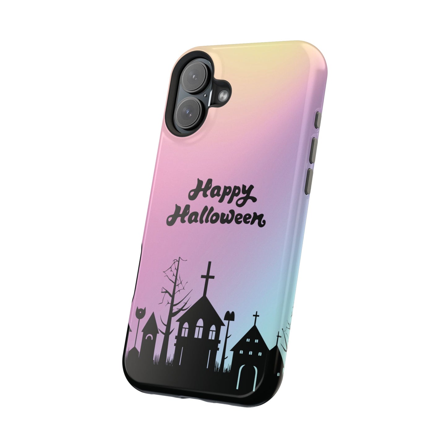 Magnetic Tough Cases, Halloween Gradient Background, Cemetery Halloween Phone Covers, Spooky Magnetic Cases, Ghostly Tough Phone Cases,