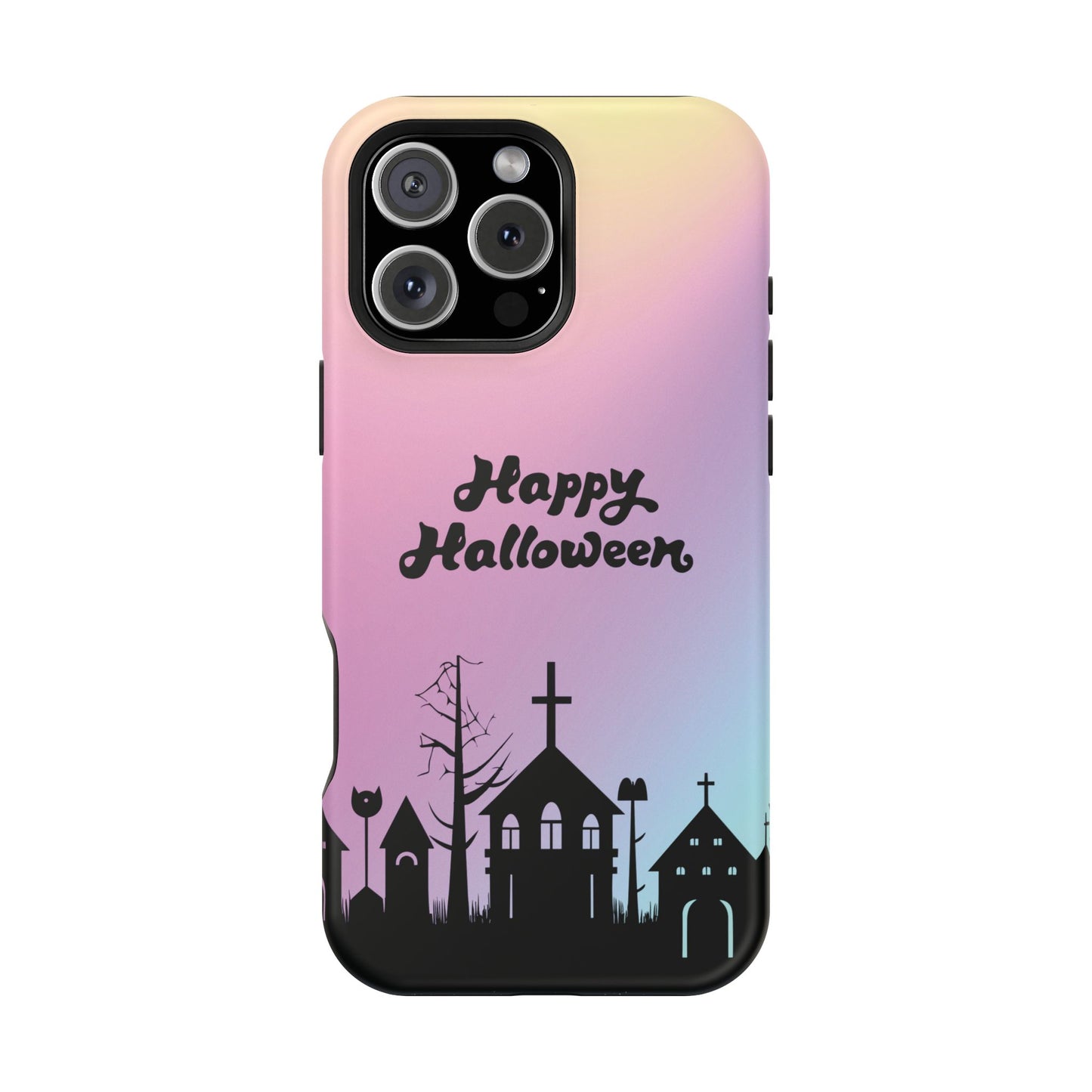 Magnetic Tough Cases, Halloween Gradient Background, Cemetery Halloween Phone Covers, Spooky Magnetic Cases, Ghostly Tough Phone Cases,