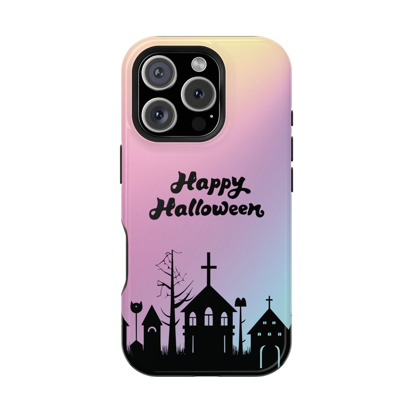 Magnetic Tough Cases, Halloween Gradient Background, Cemetery Halloween Phone Covers, Spooky Magnetic Cases, Ghostly Tough Phone Cases,