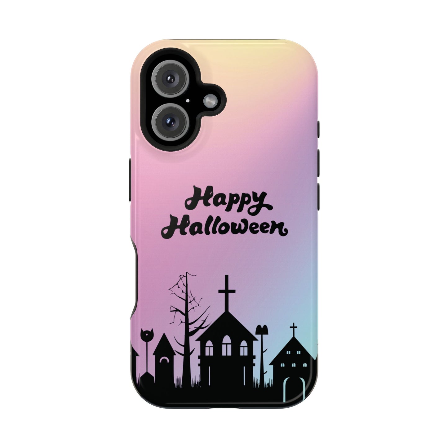 Magnetic Tough Cases, Halloween Gradient Background, Cemetery Halloween Phone Covers, Spooky Magnetic Cases, Ghostly Tough Phone Cases,