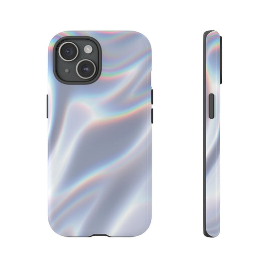 Phone Cases, Holographic Samsung iPhone Accessories, Glossy Unique Design, Gift for Women Teens Self, Holographic Background